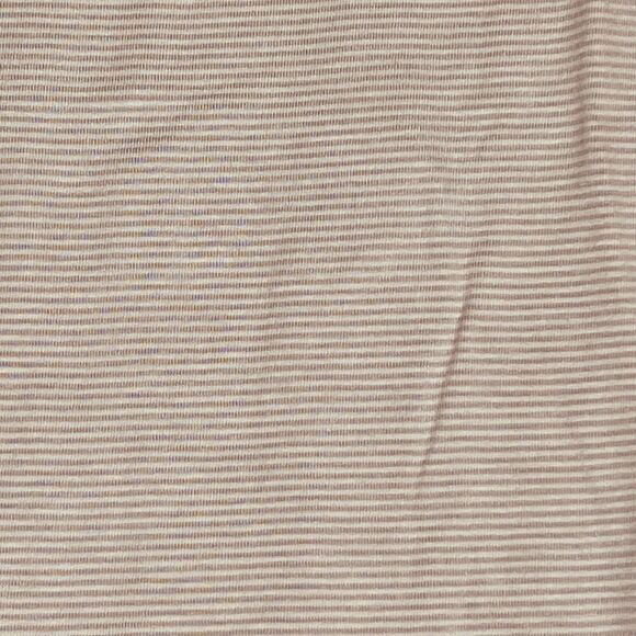 Soft Surroundings Knit Top Medium Lavender Stripe Keyhole Neck 3/4 Sleeve Blouse - Picture 3 of 8